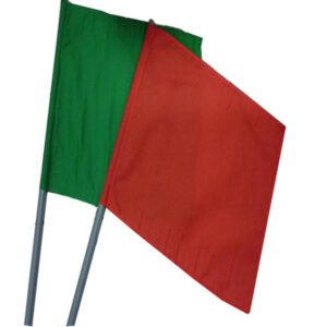 ธงโบกให้สัญญาณสีเขียว-แดง(แบบท่อPVC/เสาบัว)